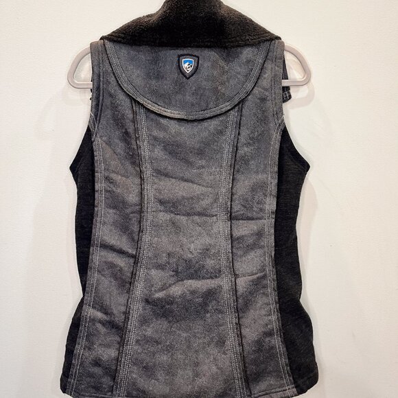 Kuhl Grey Dani Sherpa Vest Women's Size M Full Zip with Pockets - Picture 2 of 7